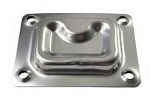 Ручка 76х57 мм., потайная, нерж.