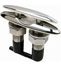 Утка швартовая потайная врезная 150х38 мм. (нерж.)