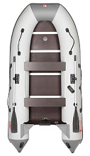 Надувная лодка ПВХ Алтай 340 L, пайол, белый/серый