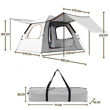 Палатка автоматическая 4-х местная CW 5241, 240х240х185 см