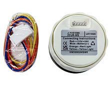 Счетчик моточасов цифровой 0-99999, 9 ч., бел., нерж. ободок, д. 52 мм.