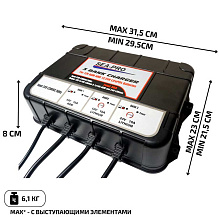 Зарядное устройство SEA-PRO ТЕ4-0287В для АКБ LiFePO4 (1х12В, 1х24В 10А) и AGM (1х12В 10А)