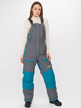 Костюм зимний женский Хантсмен Сибирь Леди -35°С, бирюза/серый