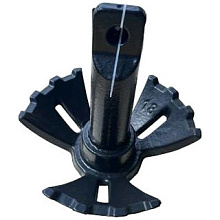 Якорь-гриб речной зубчатый с покрытием ПВХ, вес от 5.4 до 9.1 кг