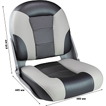 Кресло складное SKIPPER PREMIUM, черный/серый/темно-серый