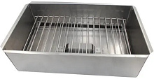 Коптильня двухярусная с поддоном, 480х280х160 мм. (сталь 0.5 мм.)