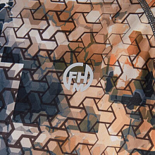 Футболка FHM Mark Evo V2, принт серо-оранжевый/серый.