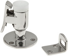 Ограничитель двери с фиксатором 60х48 мм., нерж.