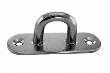 Серьга с овальной крепежной пластиной 45х15 мм., нерж. сталь