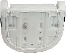 Кресло Marine Rocket Delux Sport Flip Up мягкое виниловое с болстером, белый/синий