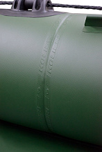 Надувная лодка ПВХ Колибри K-240Т (св. серый - темн. серый, ПВХ 1100 г/м², реечная слань)