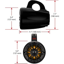 Аудиосистема BOSS BPS4B на таргу, MRWT40RGB.4, 500 Вт