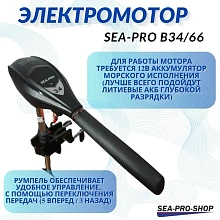 Лодочный электромотор Sea-Pro B34/66