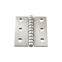 Петля карточная АРТ 814800, 60х60х1.5 мм, нержавеющая сталь