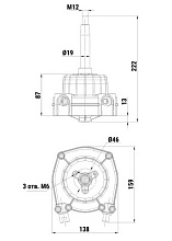 Рулевой комплект Техномарин редуктор MS-66 с тросом M66 13 футов (3,96 м) для ПЛМ до 115 л.с.