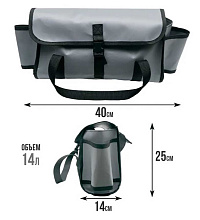 Сумка LODFORT на ликтрос 40х14х25 см, серая 