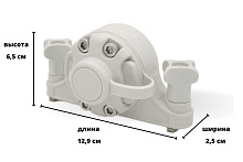 Основание вертикальное для Т-паза SEA-PRO, белый, FA-0005-T4 (совместимо с Borika)