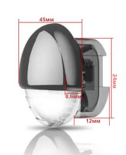 Светодиодный светильник для подсветки палуб и трапов, 0.2Вт, 12В, IP67, синий свет