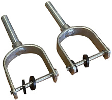 Уключина 140х60 мм. с врезной подуключиной Мир Весел, Ø 12 мм. (пара)