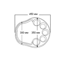 Столешница под напитки 450х400 мм.