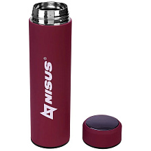 Термос Nisus N.TM-049-R красный, 0,45 л. с термодатчиком