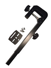 Держатель датчика эхолота со струбциной для лодок с пайольным дном, алюминий