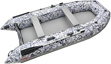 Надувная лодка ПВХ Роджер Зефир 3700 (СИЛЬНОкилевая), пиксель