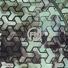 Футболка FHM Mark Hoodie V2, принт хаки/хаки