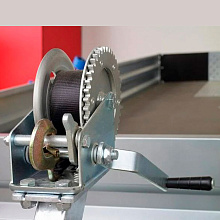 Лебедка для прицепа ручная 550 кг. (строп, 10 м.)