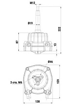 Рулевой комплект Техномарин редуктор MS-58 с тросом M58 10 футов (3,05 м) для ПЛМ до 55 л.с.
