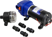 Помпа мембранная водоподающая Marine Rocket 17 л/мин, 24В, 4 коннектора