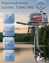 Лодочный мотор SEATAN T5BMS PRO аналог 6 л.с.