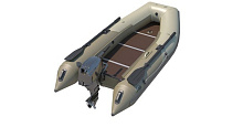 Надувная лодка Баджер Fishing Line 330 с жестким полом (фанера 9)