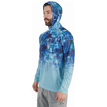 Футболка FHM Mark Hoodie V2, принт голубой/мятный