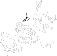 Болт головки цилиндра Suzuki (11119-97J00-000)