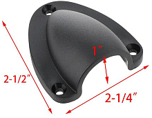Крышка вентиляционная 63.5х57х25.4 мм., нейлон