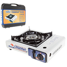 Портативная газовая плита Следопыт Power, с переходником