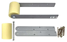 Ролики капролоновые на ложементы лодочного прицепа 100 мм с оцинкованными пластинами