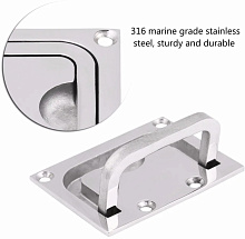 Ручка 75х56 мм., утапливаемая, нерж.
