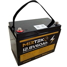 Аккумуляторная батарея Mirtek LiFePO4, 12.8 V, 60 Ah