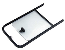 Форточка накладная со сдвижным стеклом левая 607х334 мм, Техномарин