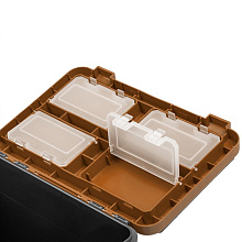 Ящик для зимней рыбалки Helios серый/золото (19 л.)