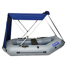 Тент-крыша с "У"-образным каркасом + 2 стенки, для лодок длиной 290-310 см.