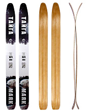 Лыжи охотничьи Тайга деревянные 165х15 см с кожаным креплением 3в1 (Маяк)