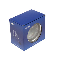 Тахометр 0-7000 об/мин с авар. сигнализ. делитель 1-10, нерж. ободок, д. 85 мм, черный