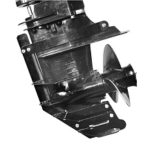 Защита редуктора для Suzuki DT9.9A/15A, DF8A, DF9.9B, DF9.9A/15A/20A, максимальная, черная
