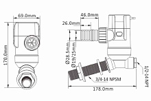 Помпа аэраторная SeaFlo 12 В, 800 GPH ( 3028,3 л/час), горизонтальная