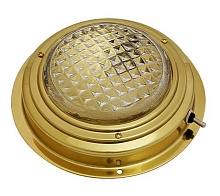 Накладной плафон освещения, 10 Вт, 12 В, Ø 127 мм, латунь