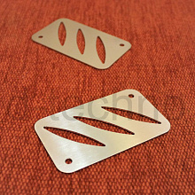 Решетка-накладка на сливное отверстие, прямоугольная, нерж., арт. OL1800