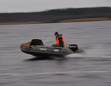 Надувная лодка ПВХ Боцман BT365SK (гидролыжа, камуфляж).
